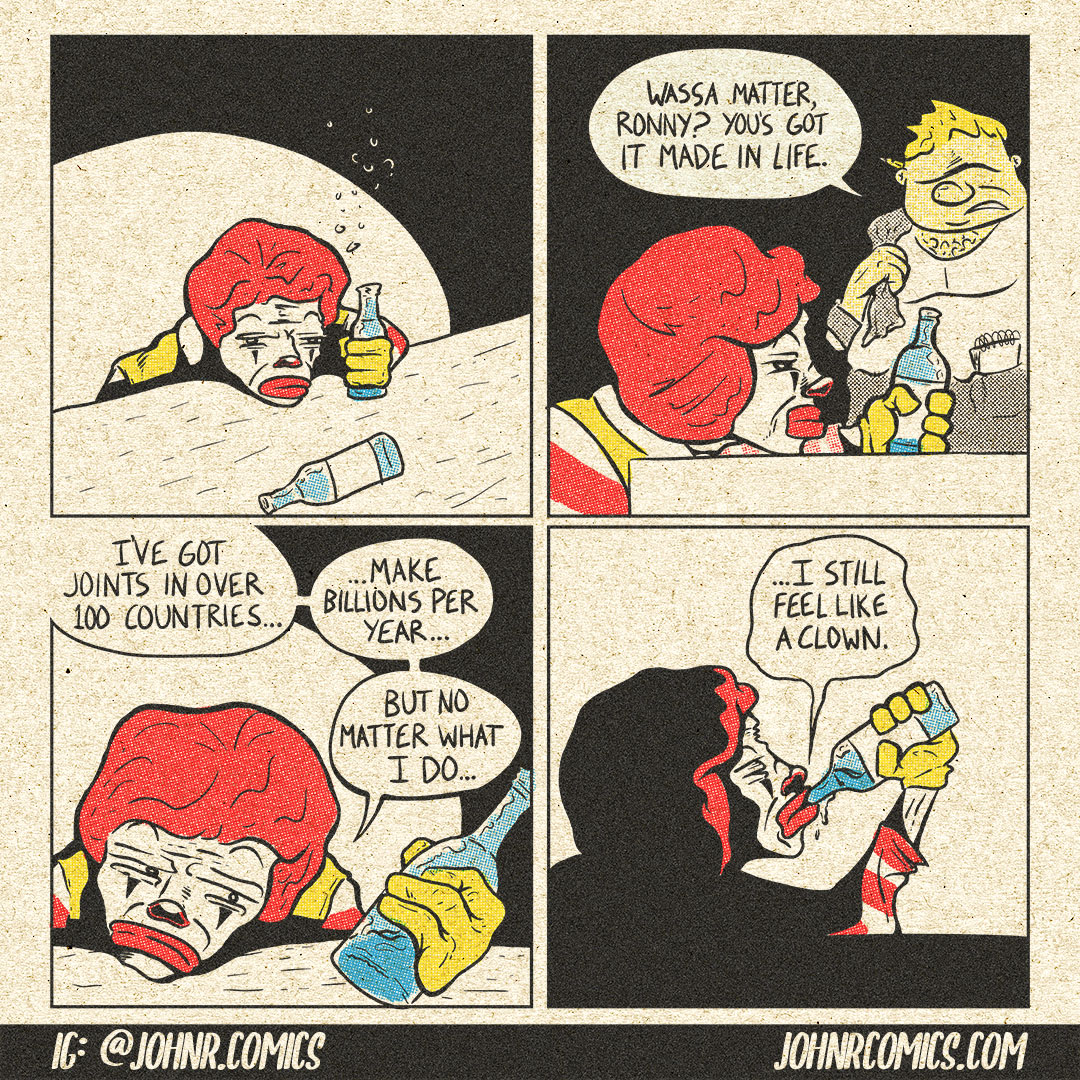 Sad Burger Clown.